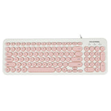 D520 Silent Wired Esports Keyboard USB Ultra Thin 104 Key Business Office Retro Punk Computer Gaming Keyboard - V.I.P Digital Presence
