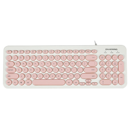D520 Silent Wired Esports Keyboard USB Ultra Thin 104 Key Business Office Retro Punk Computer Gaming Keyboard - V.I.P Digital Presence
