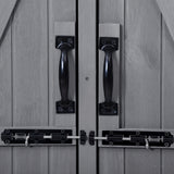 Outdoor 5.3ft Hx4.6ft L Wood Storage Shed Tool Organizer,Garden Shed, Storage Cabinet with Waterproof Asphalt Roof Gray - V.I.P Digital Presence