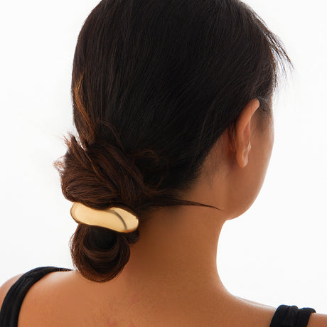 Personalized retro double-layer arc elastic hairpin irregular temperament hair ring - V.I.P Digital Presence