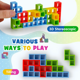 Juego de mesa de bloques de construcción apilables Tetra Tower Fun Balance para niños, adultos, amigos, equipo, dormitorio, familia, noche de juegos y fiesta