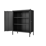 Kitchen Buffet Server Table Accent Sideboard Cupboard Server Buffet Console Table with Doors Cabinet - V.I.P Digital Presence