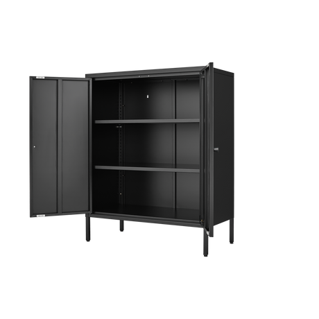 Kitchen Buffet Server Table Accent Sideboard Cupboard Server Buffet Console Table with Doors Cabinet - V.I.P Digital Presence