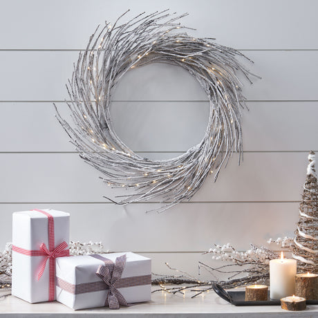 24" PAPER WREATH WITH LED LIGHTS - V.I.P Digital Presence