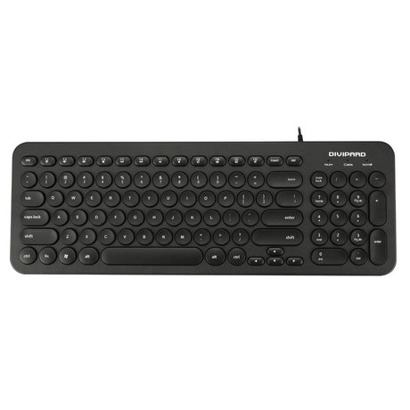 D520 Silent Wired Esports Keyboard USB Ultra Thin 104 Key Business Office Retro Punk Computer Gaming Keyboard - V.I.P Digital Presence