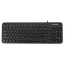 D520 Silent Wired Esports Keyboard USB Ultra Thin 104 Key Business Office Retro Punk Computer Gaming Keyboard - V.I.P Digital Presence