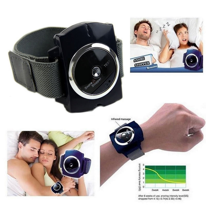 Mayitr 1pc Snore Blocker Stopper Infrared Stop Snoring Wristband Help Sleeplessness For Health Care Tools - V.I.P Digital Presence