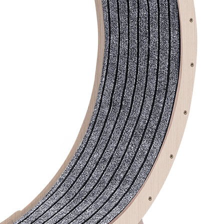Cat Exercise Wheel for Indoor Cats, Cat Running Wheel with Carpeted Runway, 41" Natural Wood Color - V.I.P Digital Presence