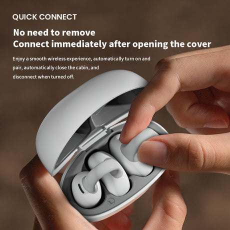 OWS Earclip Wireless Bluetooth Earphones with High Sound Quality, Long Range, Low Latency Noise Reduction, Gaming and Sports Earphones - V.I.P Digital Presence
