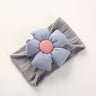 Diadema infantil de nailon jacquard con flores para bebé, suave, antiarañazos, de ala ancha