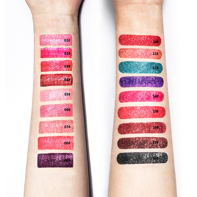 Pudaier Sip Glitter Flip Matte Pearl Lip Gloss Nonstick Diamond Lip Gloss - V.I.P Digital Presence