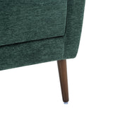 Modern Accent Chair Upholstered Foam Filled Living Room Chairs Comfy Reading Chair Mid Century Modern Chair  (Blackish Green) - V.I.P Digital Presence