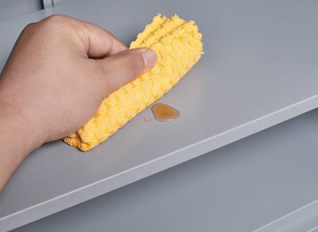 Grey metal kitchen storage cabinet, kitchen pantry storage cabinet with door and shelf, adjustable leveling feet - V.I.P Digital Presence