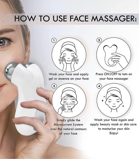 Face Micro Current Household Beauty Instrument Micro Current Second-Generation Beauty Instrument Roller Instrument 3D Lifting And Tightening Facial Beauty Instrument - V.I.P Digital Presence
