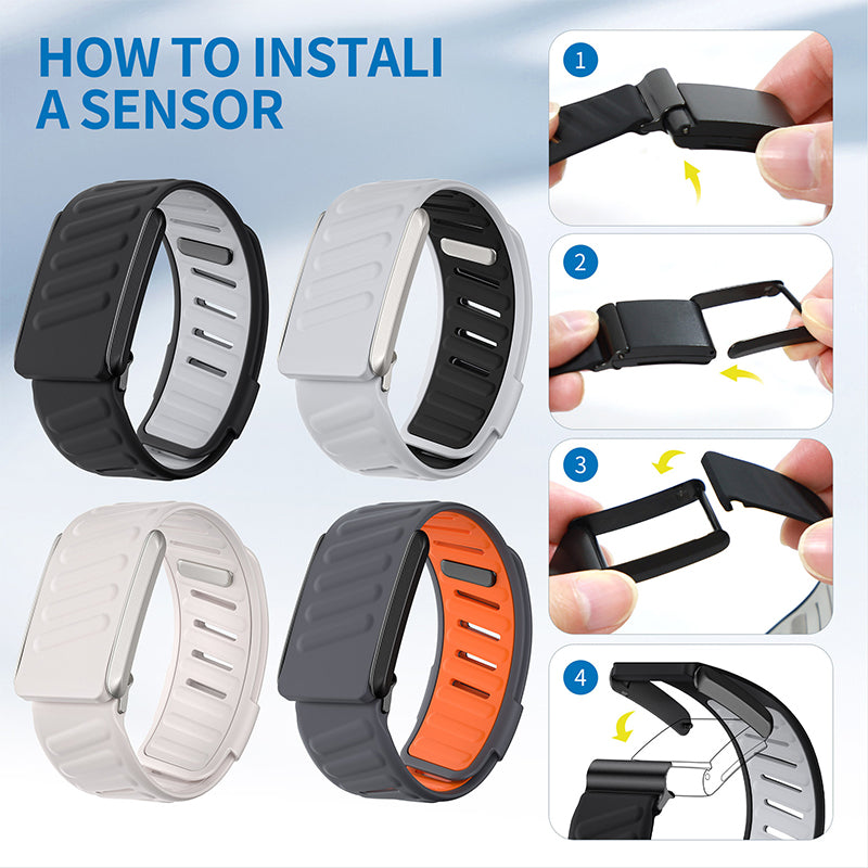SportFlex Soft-Touch Silicone Wrist Band: a waterproof and sweatproof replacement band that is compatible with the WHOOP 4.0 HRM - V.I.P Digital Presence
