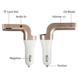ANLUD Multifunction 4-in-1 CAR G7 Bluetooth FM Transmitter USB Flash Drives TF Music Player Car Kit USB Car Charger - V.I.P Digital Presence