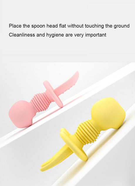 Baby silicone food fork and spoon - V.I.P Digital Presence