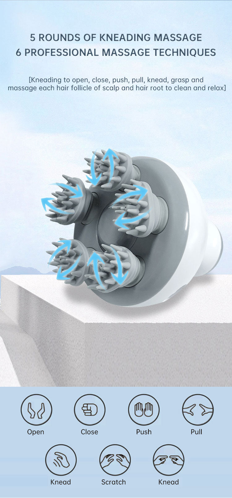 Head Massage Health Care Antistress Relax Body Massagem Deep Tissue Electric Vibrating Head Massager Hair Scalp Massager - V.I.P Digital Presence