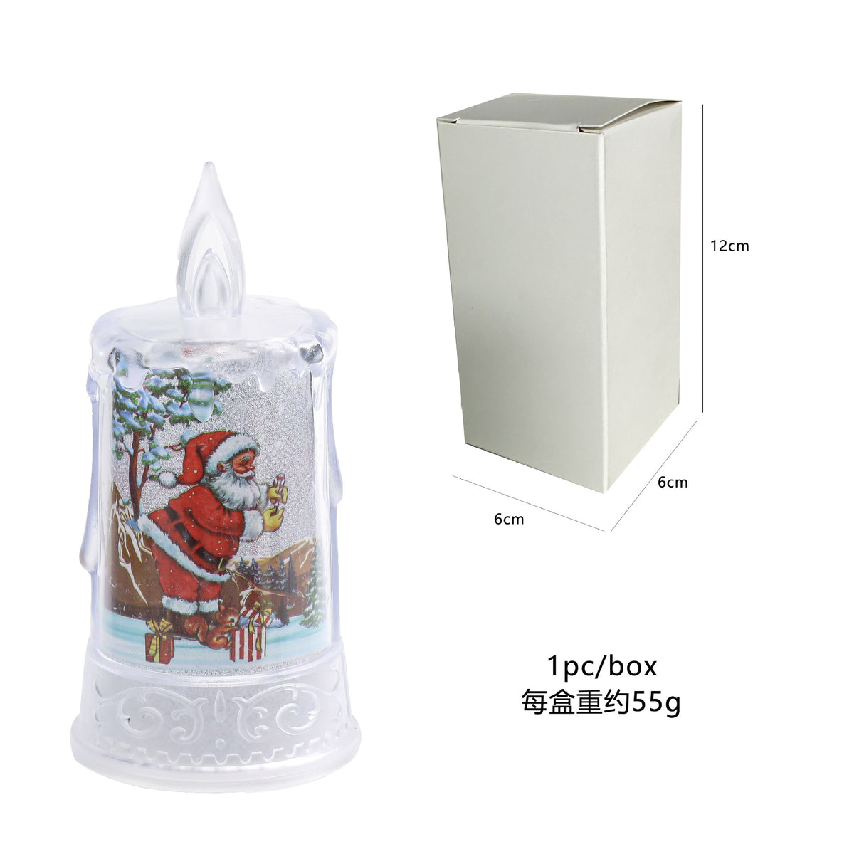 Christmas led electronic candle light Christmas snowman elk decoration luminous night light atmosphere light ornaments - V.I.P Digital Presence