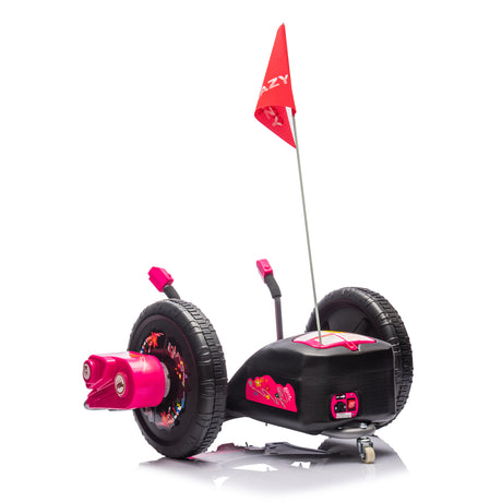 12V Kids Ride On Electric Toy,2WD,16'' exaggerated wheel,Dual handle control for 360 degree flexible steering and rotation - V.I.P Digital Presence