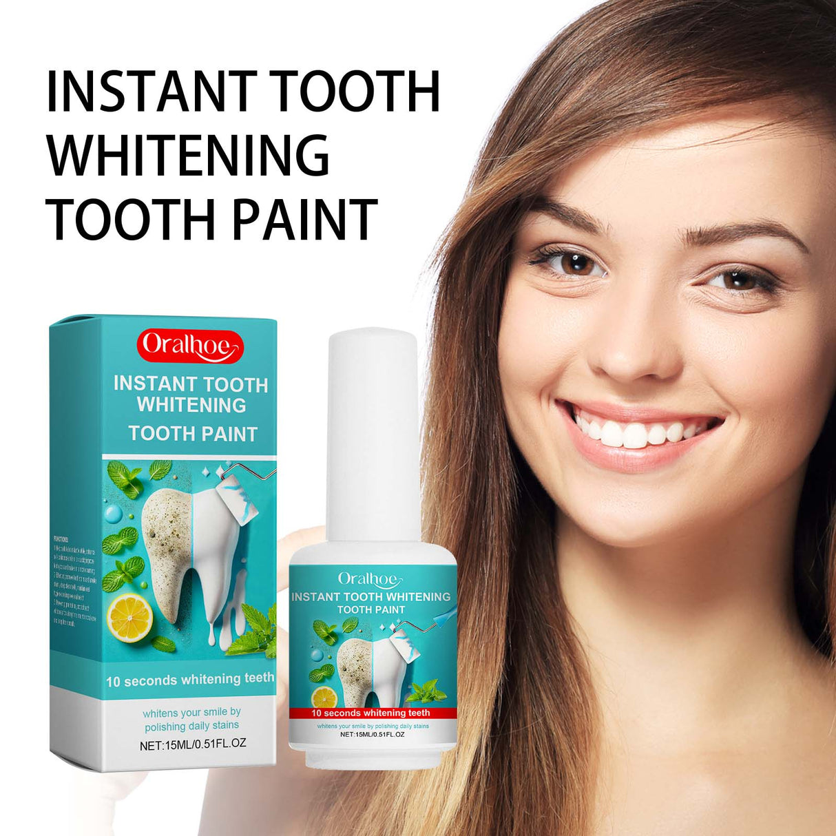 Instant Tooth Whitening Tooth Paint, Bright Teeth Clean Tartar Very Well Tooth Dirt Teeth Yellow Gentle Lasting And Fresh Smell - V.I.P Digital Presence