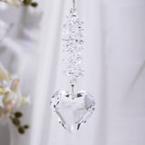 Crystal sun catcher pendant wholesale peach heart love prism living room garden decoration hanging sunshine - V.I.P Digital Presence
