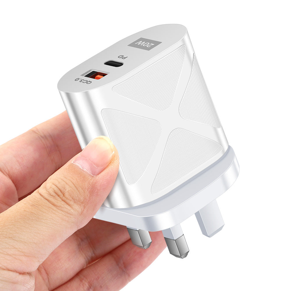 LED luminous PD20W+QC3.0 4A mobile phone charger fast charging dual port fast charging head - V.I.P Digital Presence