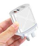 LED luminous PD20W+QC3.0 4A mobile phone charger fast charging dual port fast charging head - V.I.P Digital Presence