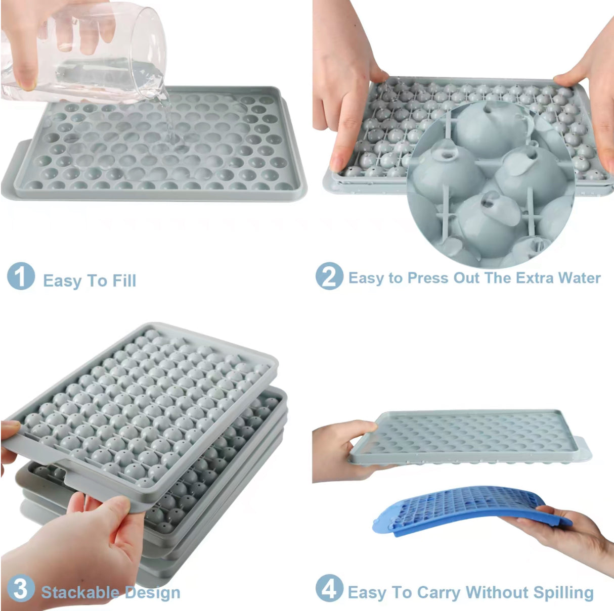 ChillMate Ice Cube Tray Set