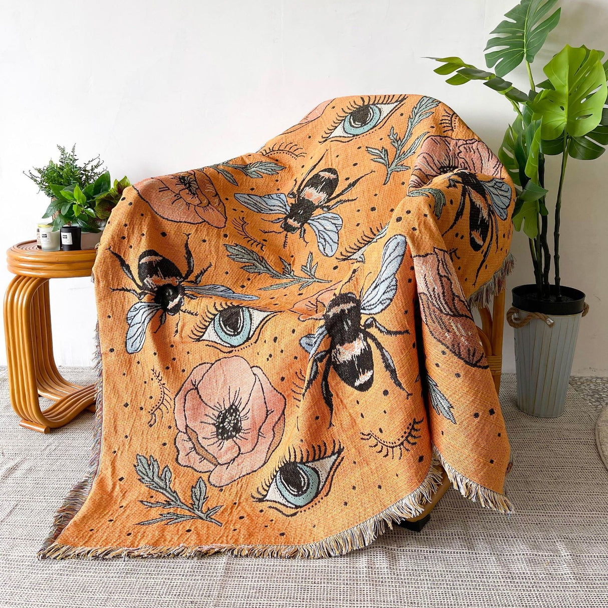 Manta de playa con diseño de ojo malvado, toalla de moda, tapete para acampar, tapete para picnic, manta para sofá de casa con diseño de ojo de demonio, manta para acampar, tienda de campaña, decoración para exteriores