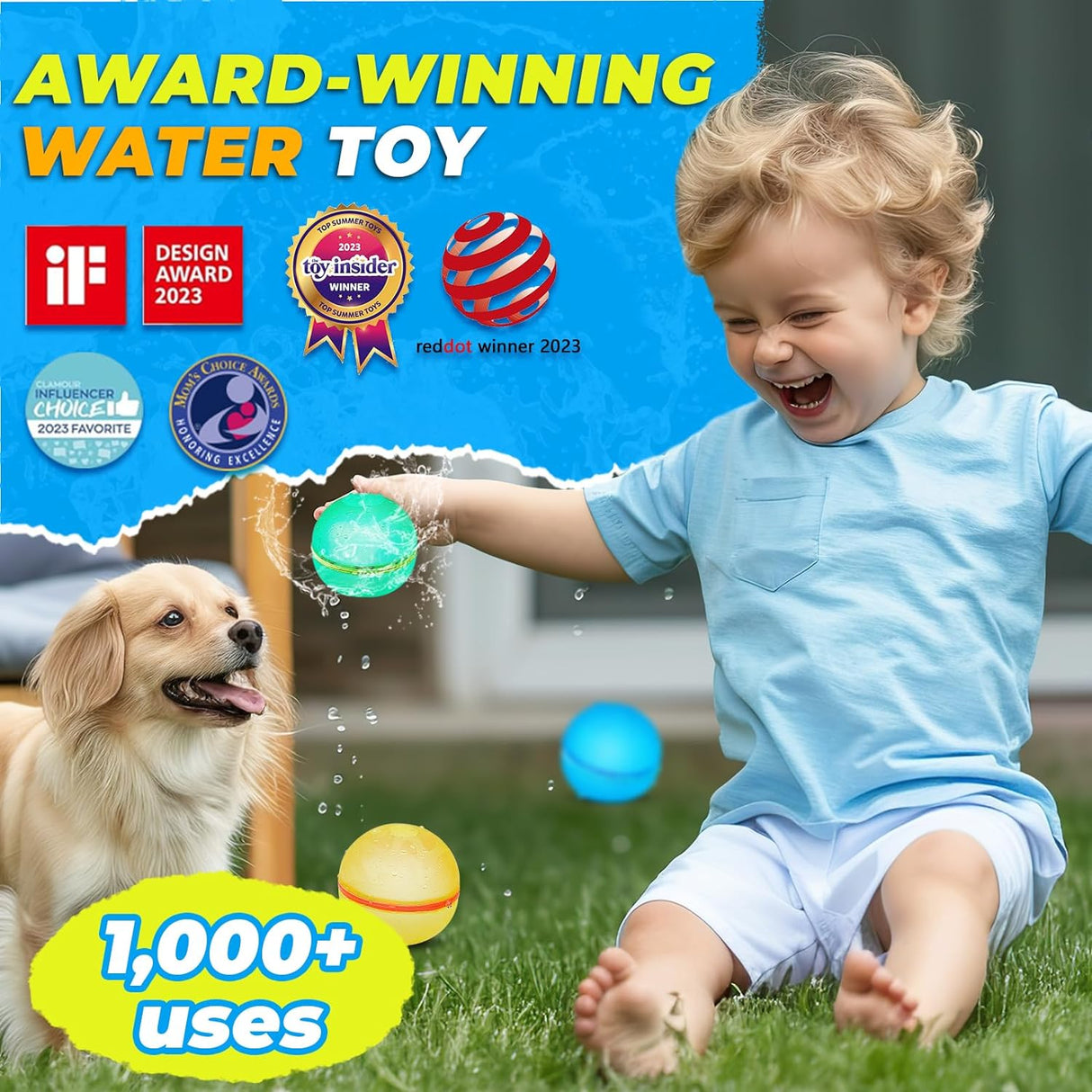 12 PCS Reusable Water Balloons, Refillable Magnetic Water Balls for Outdoor Games, Self Sealing Water Splash Bomb Quick Fill for - V.I.P Digital Presence
