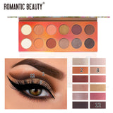 Romantic Beauty 12 Color Dazzle Eye Shadow Plate Pearlescent Matte Finish Eye Shadow Makeup - V.I.P Digital Presence