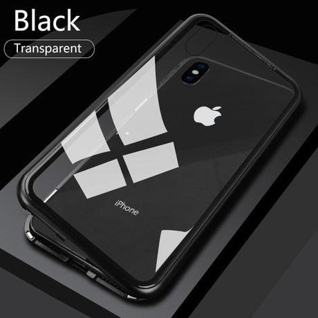 Double sided  Magnetic Case for iPhone X Clear Tempered Glass Magnet Adsorption Case - V.I.P Digital Presence