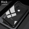 Double sided  Magnetic Case for iPhone X Clear Tempered Glass Magnet Adsorption Case - V.I.P Digital Presence