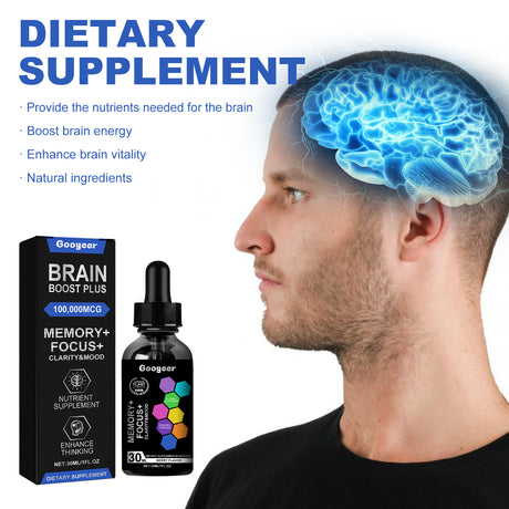 Brain Boost Plus, Relieve Anxiety Fatigue Enhance Energy Body Care Drops - V.I.P Digital Presence