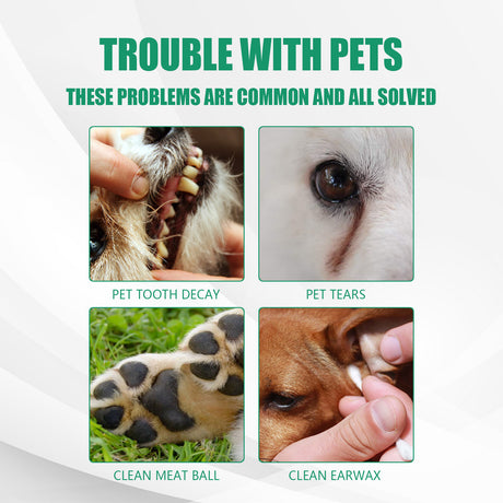 Pet Tooth Cleaning Finger Set Dog Cat Cleaning Tartar Stone Oral Cleaning Care - V.I.P Digital Presence