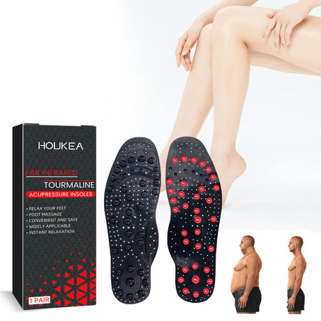 Far Infrared Tourmaline Acupressure Insoles, Vein Repair Body Care Slimming Body Anti-Slip Wear Arch Support Insoles - V.I.P Digital Presence