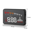 X5 Car HUD Head Up Display OBD II EOBD Automatic Matching Overspeed Warning System Projector Windshield Car Voltage Speed Alarm - V.I.P Digital Presence