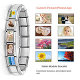 DIY Personalized Photo Picture Frame Making Titanium Steel Watch Band Chain Fashion Splicing Modular Bracelet - V.I.P Digital Presence