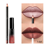 Pudaier 36 Color Matte Lip Gloss Lip Liner Matte Matte Lip Glaze Lipstick Pencil - V.I.P Digital Presence