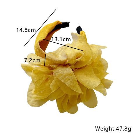 Fashion fabric oversized colorful flower fashion headband - V.I.P Digital Presence