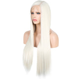 13*2. 60# Chemical Fiber Front Lace Wig Headgear Long Straight Hair Natural Hairline Wig - V.I.P Digital Presence