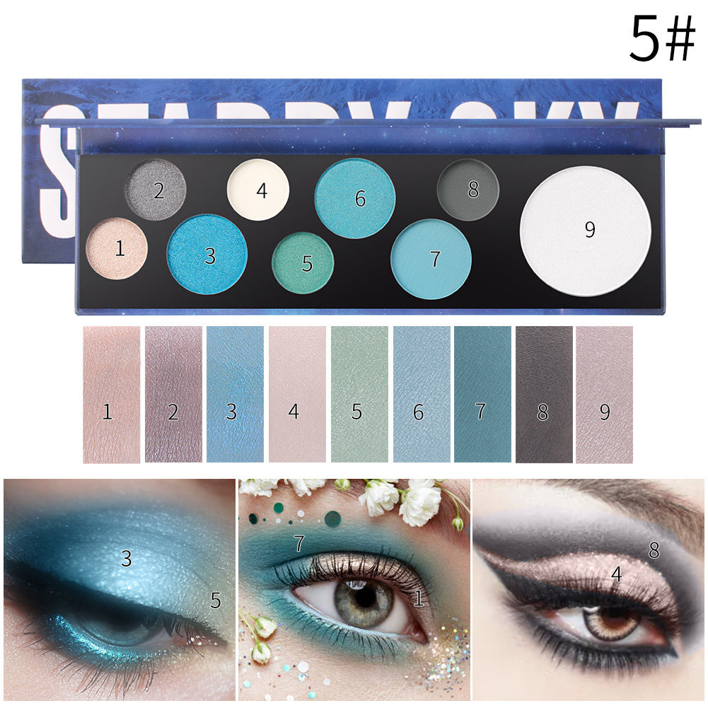 Romantic Beauty 9-Color Eye Shadow Irregular Circular Bubble Eye Shadow Plate - V.I.P Digital Presence