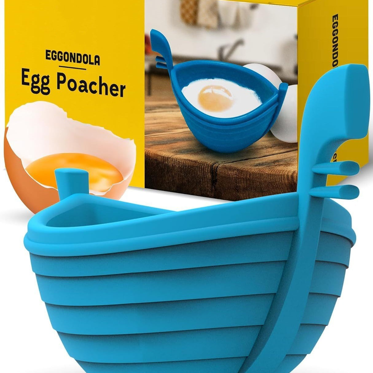 Kitchen practical water wave egg boat water boiled egg maker mold silicone DIY ship boiled egg maker DIY cake frying mold - V.I.P Digital Presence