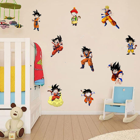 Dragon Ball Wall Sticker Wukong Saiya Decorative Painting Children's Room PVC Decorative Cartoon Sticker - V.I.P Digital Presence