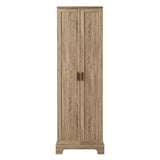 Storage Cabinet with Two Doors for Bathroom, Office, Adjustable Shelf, MDF Board, Brown - V.I.P Digital Presence