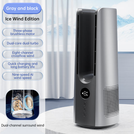 2025 NEW Portable Tower Fan – 6 Speeds, Mist Bladeless, for Bedroom/Living Room/Office - V.I.P Digital Presence