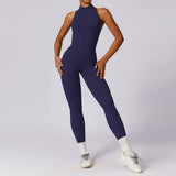Naked quick zip yoga jumpsuit with beautiful back high-intensity fitness training sports tight fitting clothes - V.I.P Digital Presence