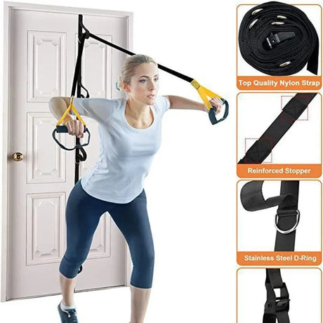 Upgrade Door Anchor Strap for Resistance Bands Exercises Anchor Gym Attachment for Home Fitness Portable Door Band Resistance - V.I.P Digital Presence