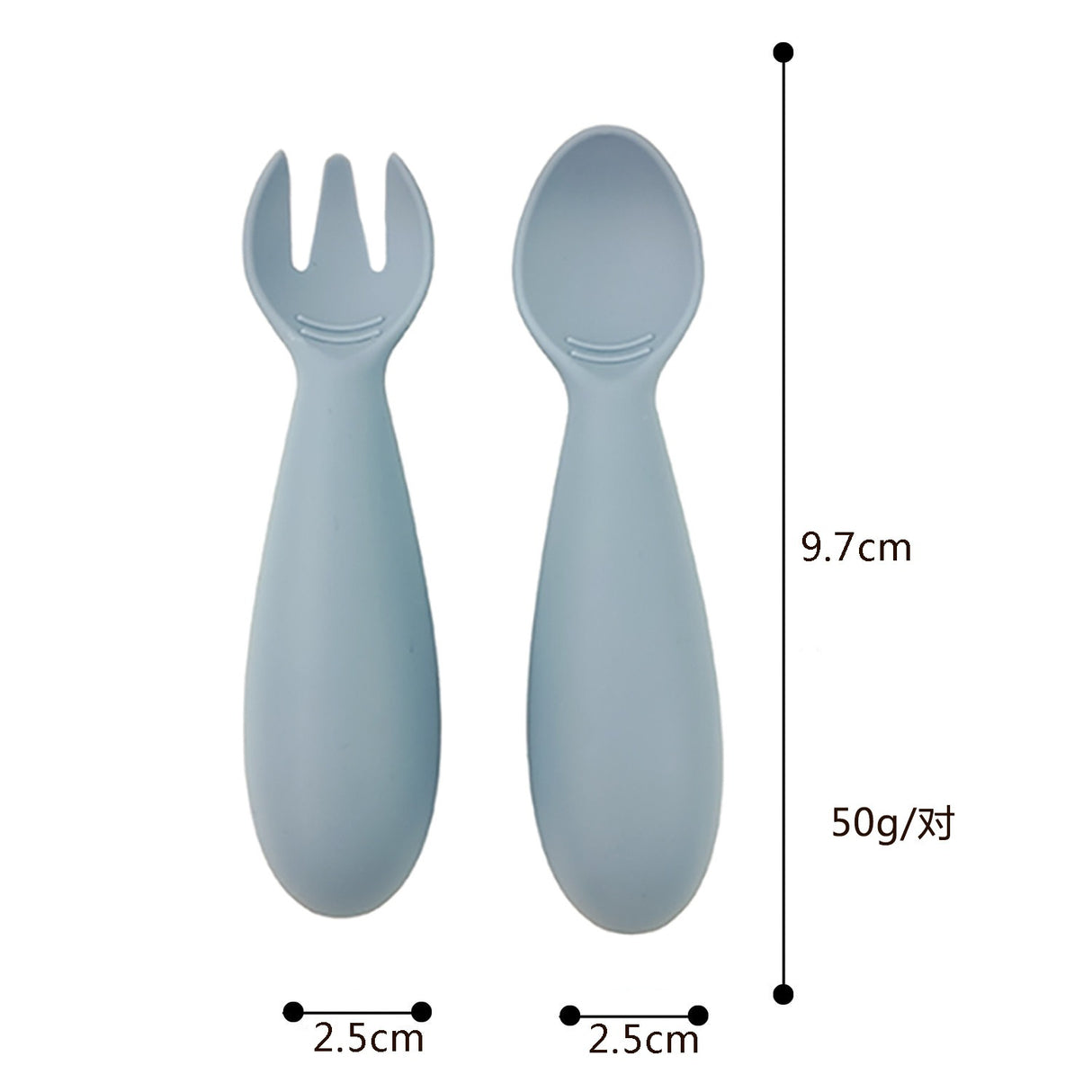 Hot selling silicone baby soft spoon, food grade children's complementary food, eating fat fork spoon - V.I.P Digital Presence